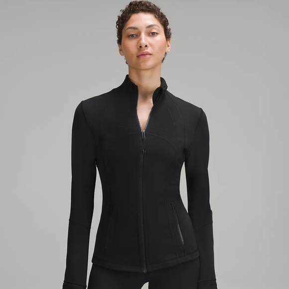 lululemon athletica Tops Lululemon Define Jacket Full Zip Black Athletic Top With Embroidery